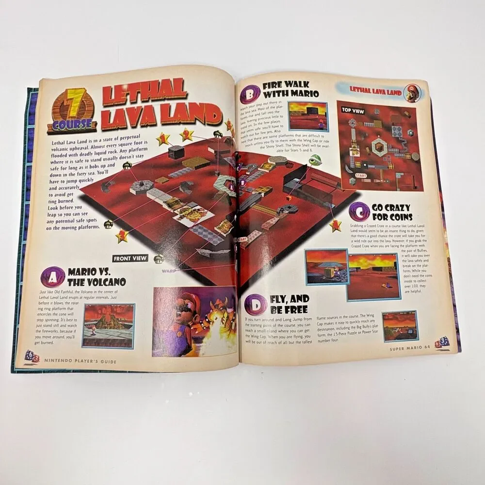 Nintendo Super Mario 64 Players Guide Nintendo Power N64 1996 Strategy Manual